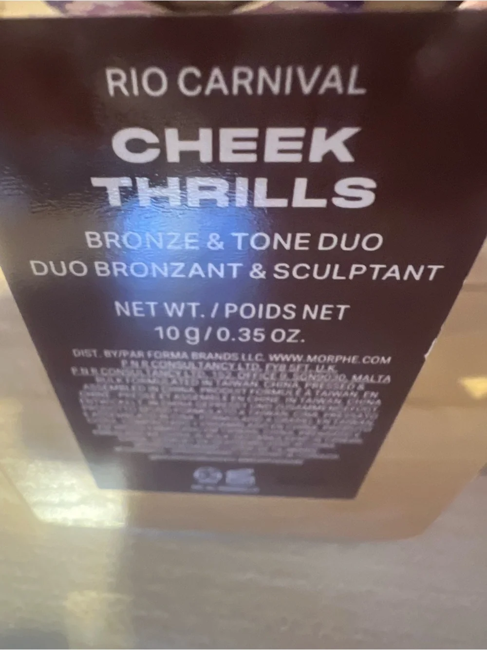 NEW MORPHE CHEEK THRILLS BRONZE TONE DUO RIO CARNIVAL